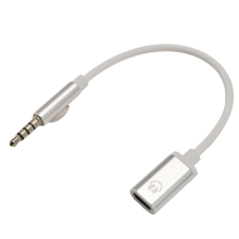 Audiokabel 3,5 mm Stecker auf Typ C Buchse, Analoger Audioanschluss, Kopfhörer-Audioadapter für MP3-Player, Laptop, Tablet
