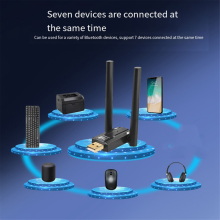 150 Meter Bt5.4 Bluetooth-Adapter Freilauf Computer USB Bluetooth Audio Headset Empfangssender mit Antenne