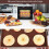 6 Pack Silicone Dehydrator Sheets for Meat Vegetables Food Dryer Mat 10