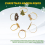 6Pcs Christmas Napkin Rings Xmas Holder Wreath 5
