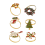 6Pcs Christmas Napkin Rings Xmas Holder Wreath 4