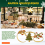 6Pcs Christmas Napkin Rings Xmas Holder Wreath 7