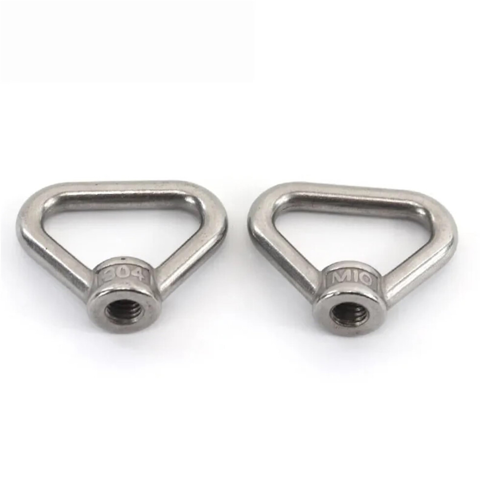Eye Nut 1Pcs 304 Stainless Steel Triangle Lifting Nut Ring Thread Rings M8 M10 M12 M14 M16 M20 M24 For Handle Bolts Cable Rope Lifting(M8-1Piece) 448763327888
