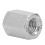 10Pcs M10x1.5-17-L22mm Hex Coupling Nuts 304 SS Silver 4