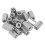 20PCS M6x1.0-10 L18mm Hex Coupling Nuts Stainless Steel 2