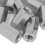 10Pcs M8x1.25 Stainless Steel Hex Coupling Nuts Silver 10