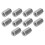 10Pcs M8x1.25 Stainless Steel Hex Coupling Nuts Silver 16