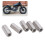 5Pcs M12x1.75-19 L45mm Hex Coupling Nut Silver Steel 12