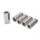 5Pcs M12x1.75-19 L45mm Hex Coupling Nut Silver Steel 15