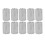 10Pcs M8x1.25 Stainless Steel Hex Coupling Nuts Silver 14