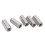 5Pcs M12x1.75-19 L45mm Hex Coupling Nut Silver Steel 14