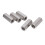 5Pcs M12x1.75-19 L45mm Hex Coupling Nut Silver Steel 9