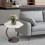 Flower Shape Small CShaped Side Table,Small Side Tables Bedroom, Sofa C End Table (Black) 2