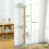 PawHut Wall Mounted Cat Shelves with 4 Climbing Platforms for Indoor, Light Grey 3