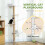 PawHut Wall Mounted Cat Shelves with 4 Climbing Platforms for Indoor, Light Grey 5