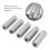 5 Pcs M10x1.5 L55mm 304 SS Hex Coupling Nuts Silver 7