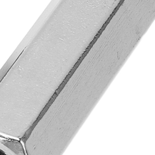 5 Pcs M10x1.5 L55mm 304 SS Hex Coupling Nuts Silver 2