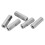 5 Pcs M10x1.5 L55mm 304 SS Hex Coupling Nuts Silver 15