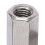 5Pcs M12 x 1.75 Hex Coupling Nut Silver 304 Stainless Steel 5