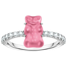Thomas Sabo - TR2459-052-9-58 - Ring - 925er Silber - Damen - Goldbär pink - Weite 58