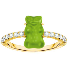 Thomas Sabo - TR2459-414-6-54 - Ring - 925er Silber - Damen - Goldbär grün - Weite 54
