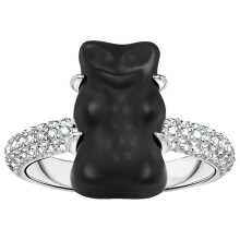 Thomas Sabo - TR2478-052-11-54 - Ring - 925er Silber - Damen - Goldbär schwarz - Weite 54