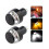 2 Stück LED-Blinker 3W 12V Weiß Gelb 8