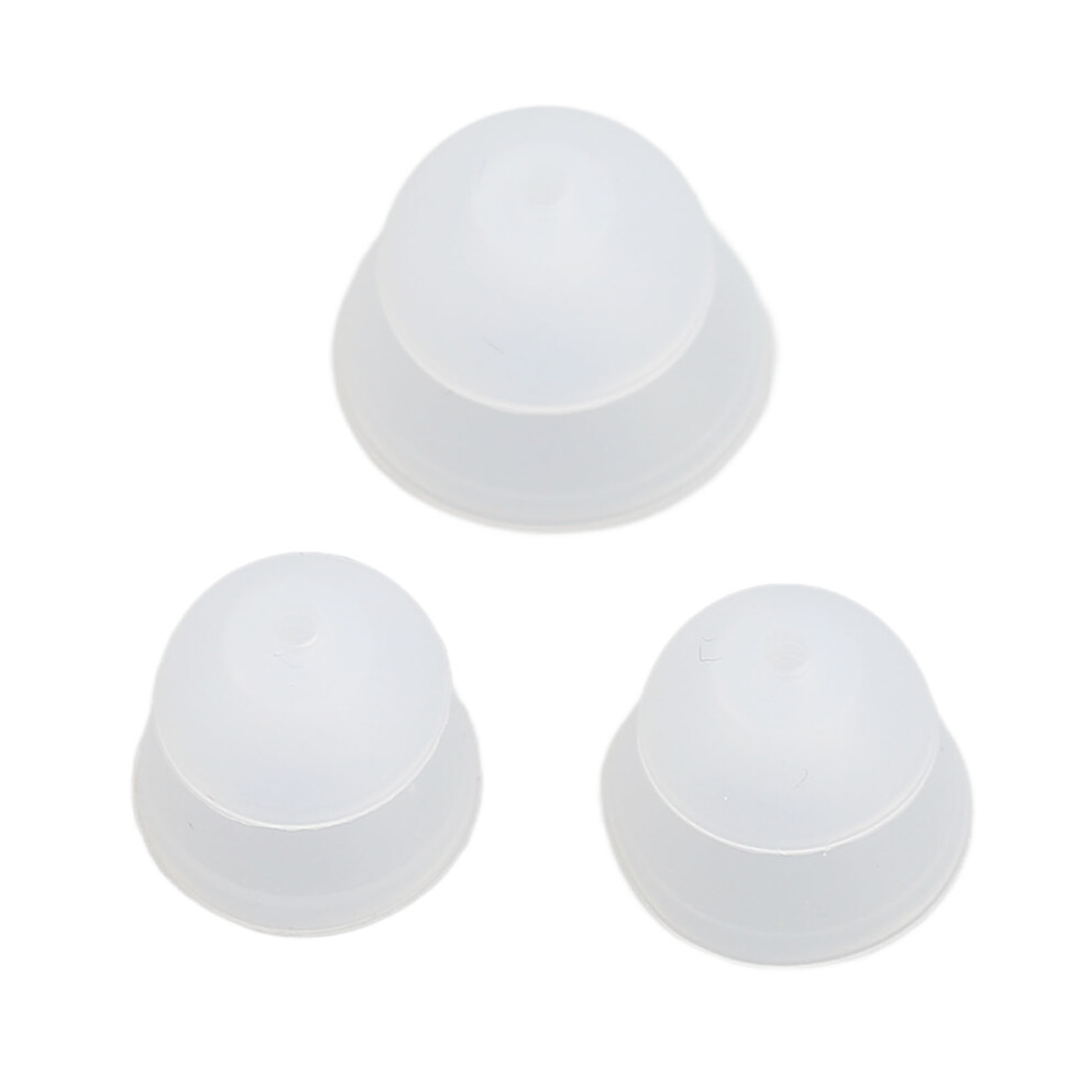 15pcs Double-Layer Silicone Hearing Amplifier Eartips S-M-L