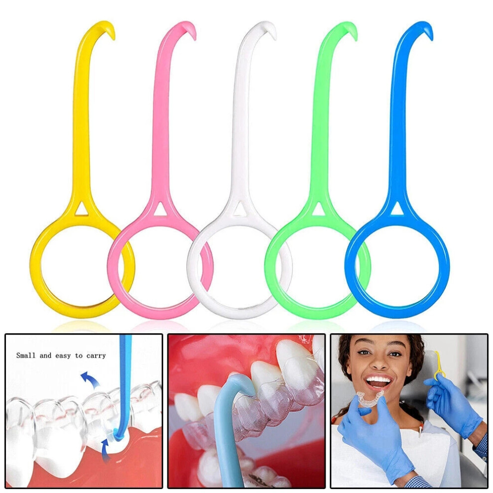 5pcs Invisible Removable Braces Removal Tool Braces Extractor Hook New