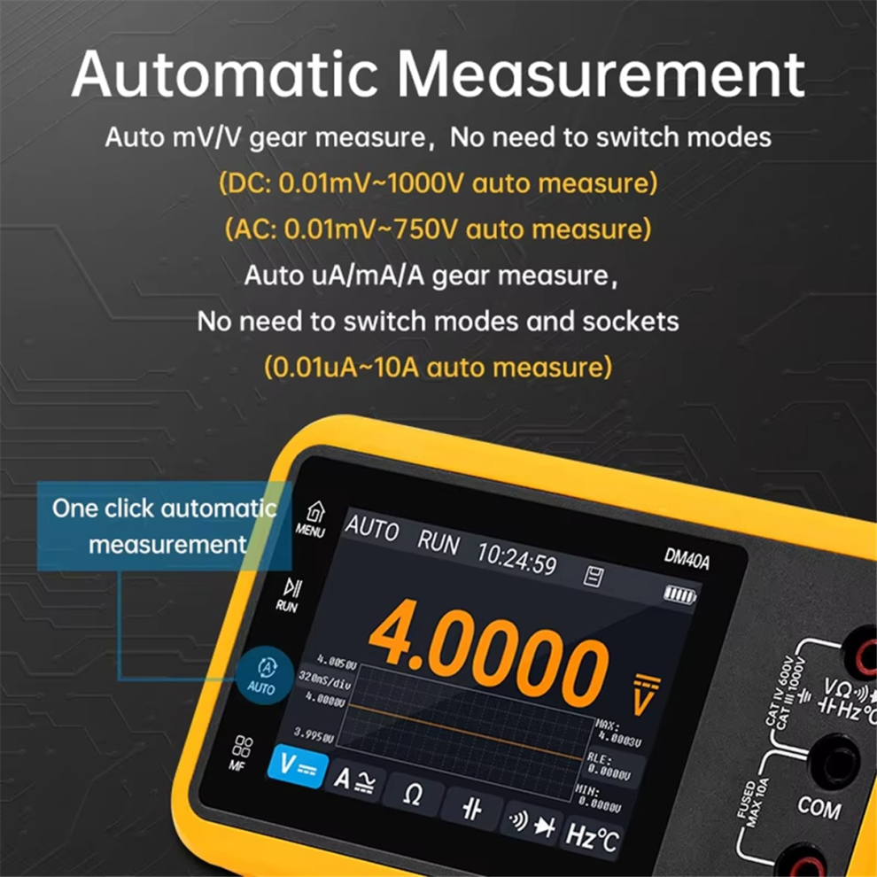 Generatore Di Segnale Multimetro Oscilloscopio Digitale DM40, E