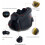 Tactical Airsoft Paintball Antifog Goggles, With 3 Replaceable Protective Lenses/Black 2