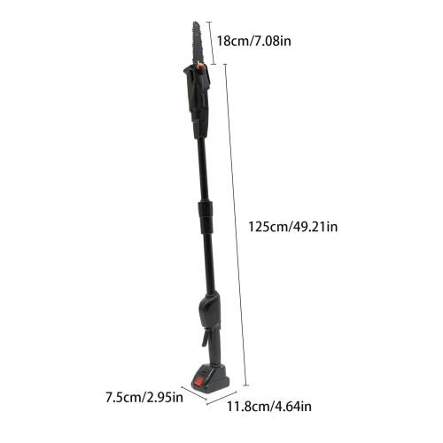 552w Electric Pole Saw 1.25m Cordless Tree Branch Saw 1