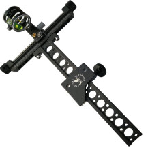 Wolfman Target Bow Sight 1 Pin 0.059 Inch Compound Bow Recurve Bow Visor with Micro Adjust Long Pole for Hunting Shooting Ref: 5183