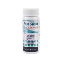 Pool and spa test strips, 7 in 1 water test set for the hardness of chrome, bromine pH value, swimming aid forborns (B, one size) b One Size Ref: 3786