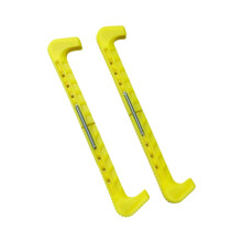 2X ice skate blade covers, ice skate guards, hockey figure skate guards protectors for hockey training aid ice shoemaker sports yellow