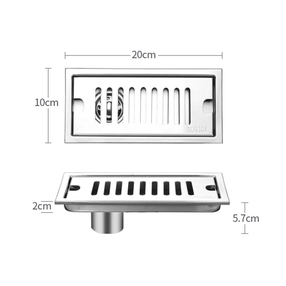 20Cm Stainless Steel Removable Shower Floor Drain 4971329163911
