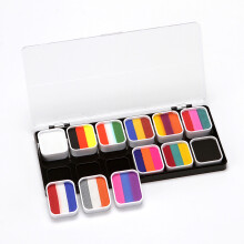 Gesichts- und Körperfarben-Palette, 12-Farben, 21  10,4  1,6 cm