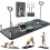 Foldable Pilates Reformer Set, Multifunctional Ab Board, 6in1 with Bands Black 1
