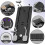 Foldable Pilates Reformer Set, Multifunctional Ab Board, 6in1 with Bands Black 5