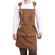 Woodwork Aprons for Men, Heavy Duty Workshop Cross Back Carpenter Work Aprons for Chef's Gift Horticulture Barbecue Cafe