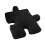 Ultra Soft Black Teddy Wool Puzzle Throw Pillow 650g 10