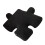 Ultra Soft Black Teddy Wool Puzzle Throw Pillow 650g 3