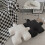 Ultra Soft Black Teddy Wool Puzzle Throw Pillow 650g 9