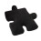 Ultra Soft Black Teddy Wool Puzzle Throw Pillow 650g 2