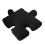 Ultra Soft Black Teddy Wool Puzzle Throw Pillow 650g 6