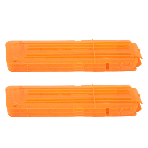 2 PCS Soft Magazine Clips 15 Dart 26x8x2cm Orange 1