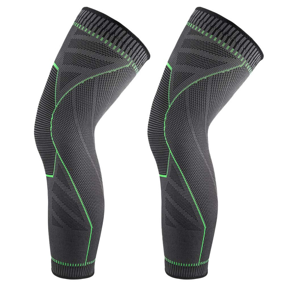 Sports Knee Pads Compression Knee Pads Elastic Running Sports Fitness Basketball Joint Pain Relief Knee Pads Green M 6493810391156
