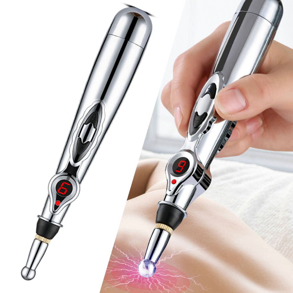 Electric Acupuncture Massage Pen 18.3x2.5cm ABS 3.7V
