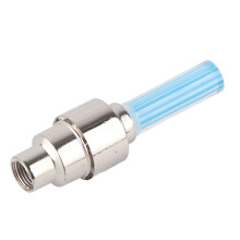 Blue LED Mountain Bike Tire Valve Cap Light 65x17mm