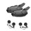 2Pcs Bluetooth Intercom Motorcycle Full Helmet Headset for 2 Rider 1